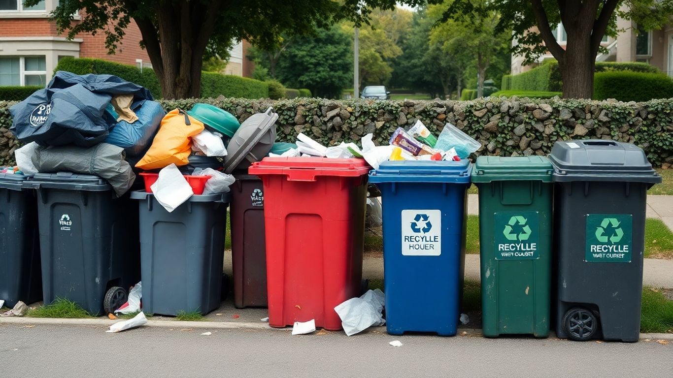 bins and recycling containers