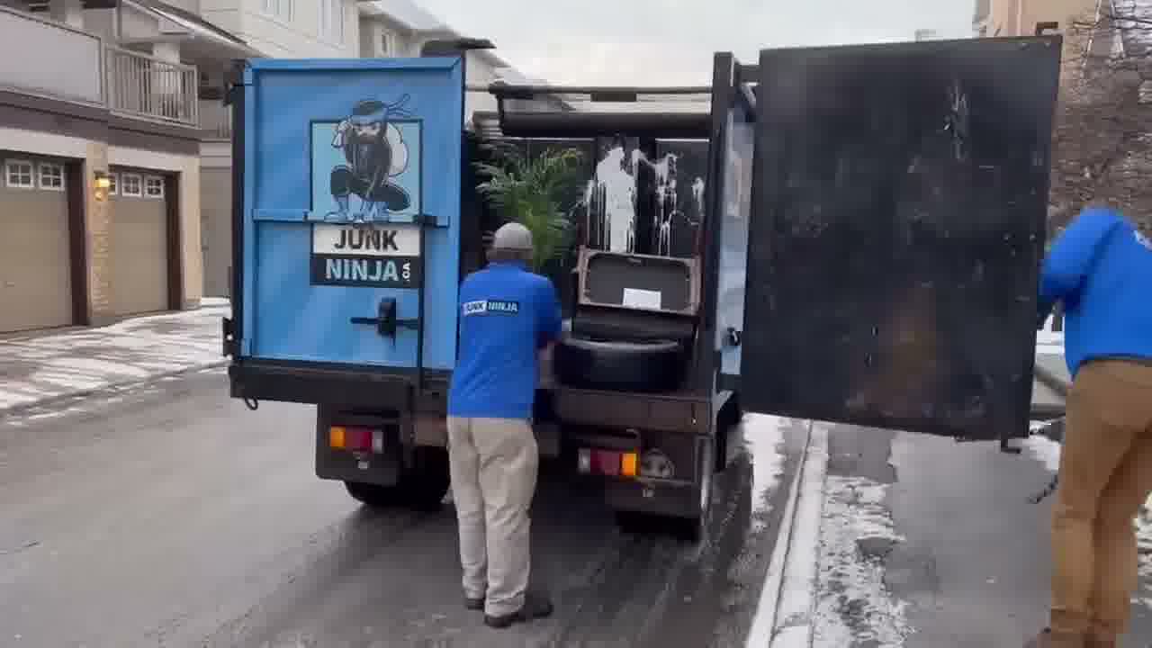 Junk Ninja Crew removing junk from ottawa house 
