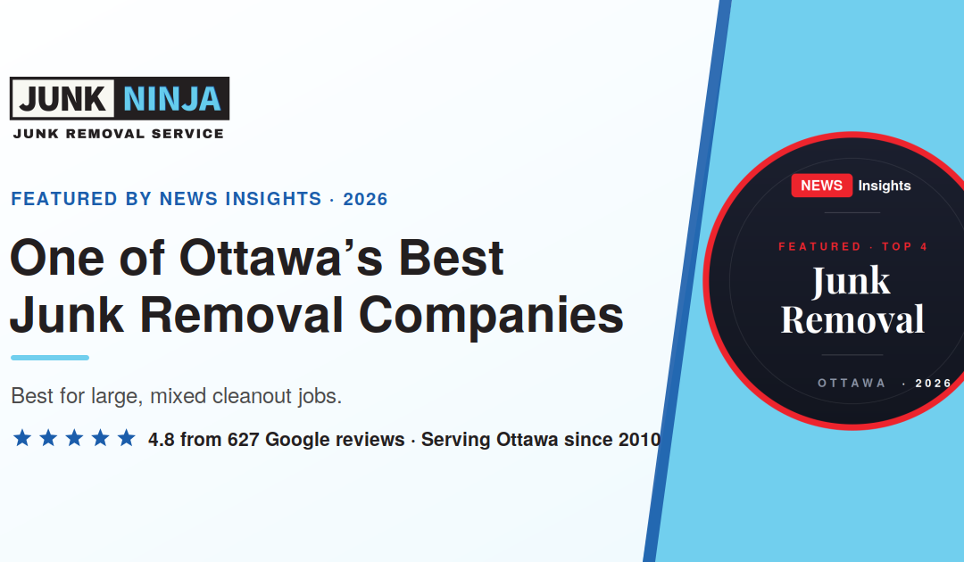 Junk Ninja named among Ottawa’s best junk removal companies for 2026